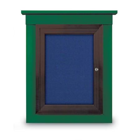 United Visual Products 60"x48" 2-Door Enclosed Letterboard, Grey Felt/Lt Oak UV2626O-LTOAK-GREY